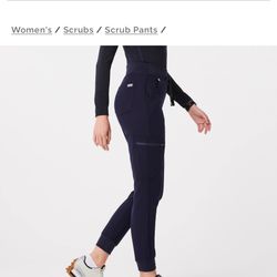 FIGS Scrubs – XS Petite Navy Blue Worn 1x