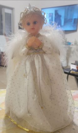 Vintage Doll Christmas Tree Topper