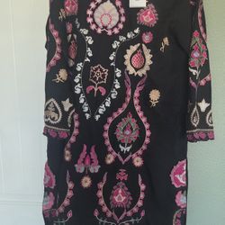 Indian Pakistani Tradition Designer Shalwar Kameez Embroidery Cotton 