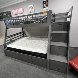 Twin Over Full Bunk Bed 
