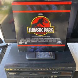 Player Pioneer Laserdisc Player With Jurassic Park With Remote Works Great Laserdisc Player Vintage Movie Player MAKE AN OFFER!