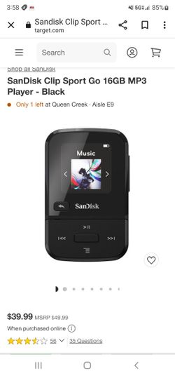 Sandisk  16gb Clip Sport Go MP3 Player