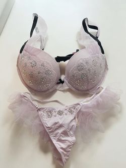 Victoria secret Bra panties Set With Crystals 