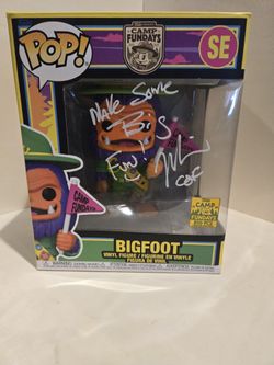 Signed Funko Blacklight Bigfoot 6in SDCC Fundays Exclusive