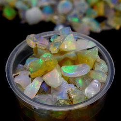 40ct Ethiopian Fire Opal Loose Gemstone Rough Gemstone 
