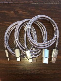 Grey iPhone chargers brand new