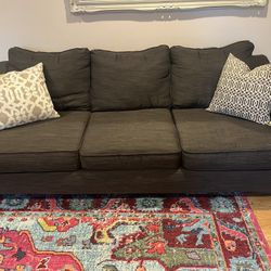 Brown Tweed Couch 