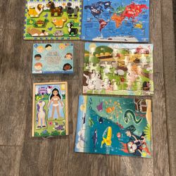 Six Children Puzzles 