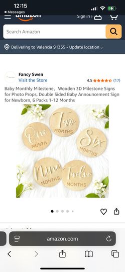 New Baby Milestone Markers