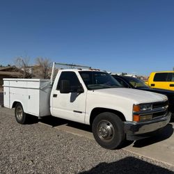 1999 Chevy 3500 Single Cab Dually.