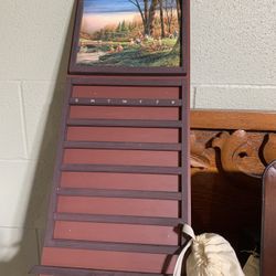 Vintage Perpetual Wood Calendar W/ Tiles