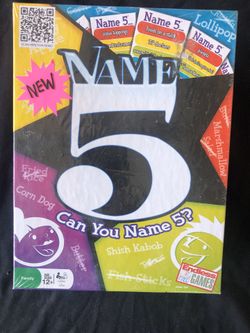 Can You Name 5? Board Game! Unopened!
