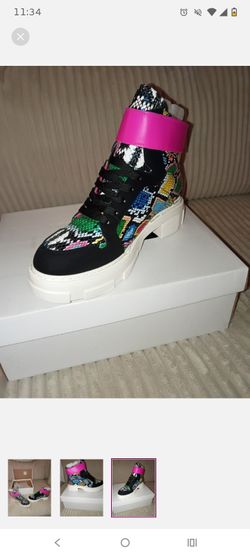 Multi Color Snake Skin Boots