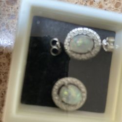 Moonstone Earrings Stud With As Backs