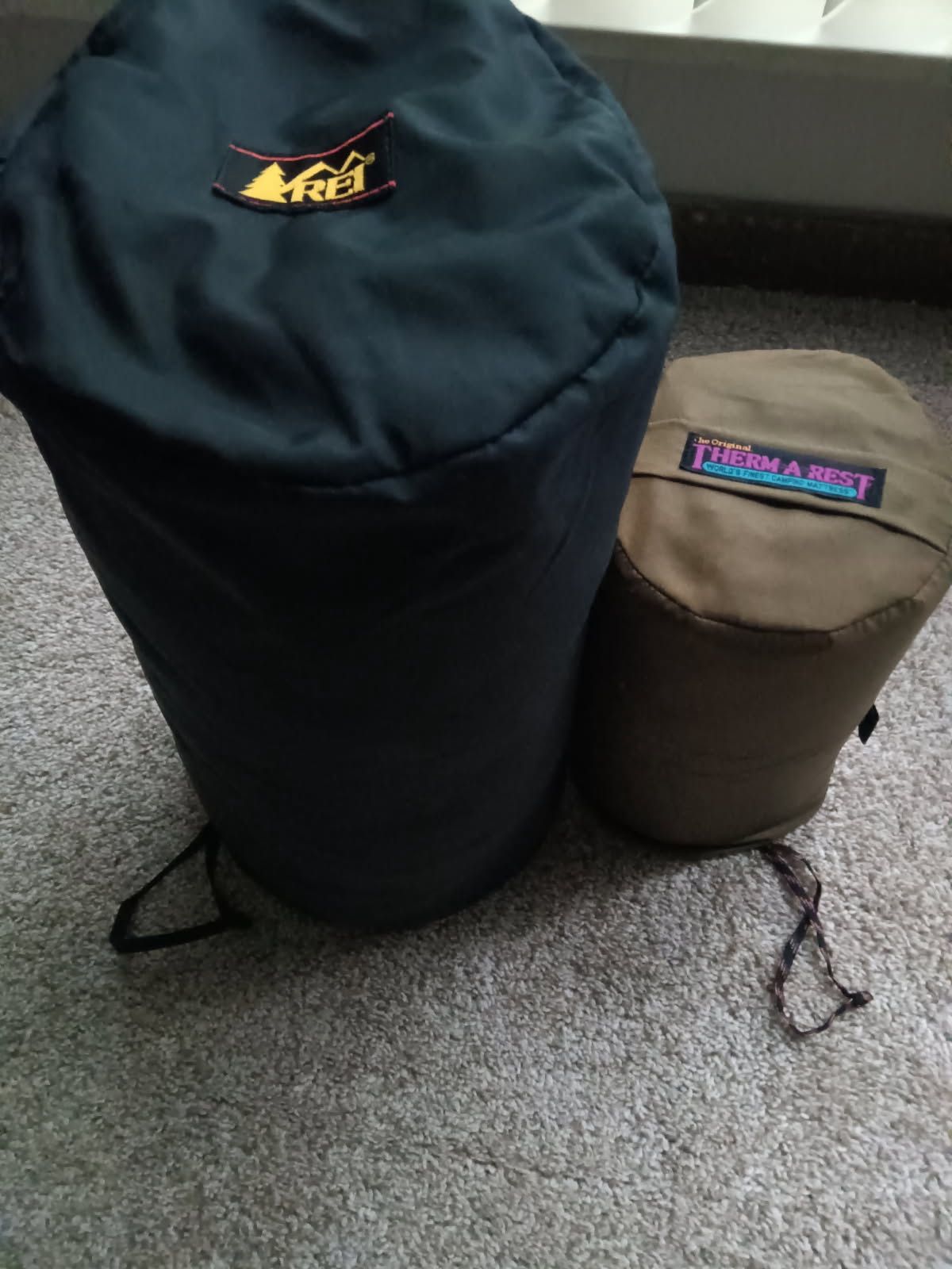 sleeping bag and mattress