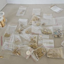 Assorted Beading Parts and Supplies