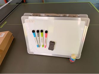 Small dry eraser white board A-stand