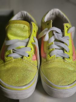 Zapatos vans top amarillos niña