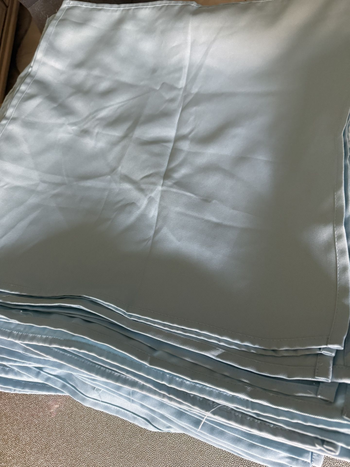 Baby Blue Polyester Napkins