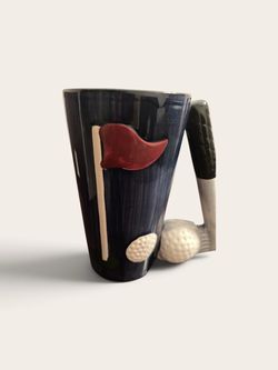 Golf-Themed Ceramic Coffee Mug