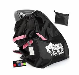 Black/Pink Car seat travel bag