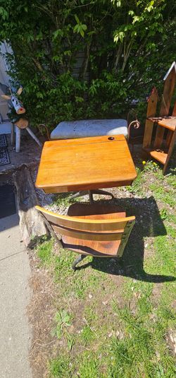 1930s antique school desk