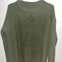 Green Vintage Knitted Sweater
