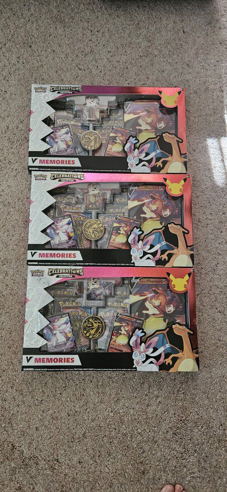 Celebrations V Memories Special Box Set Of 3 Pokemon Cards
