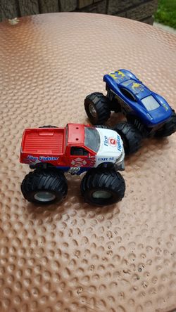 Two kids car trucks