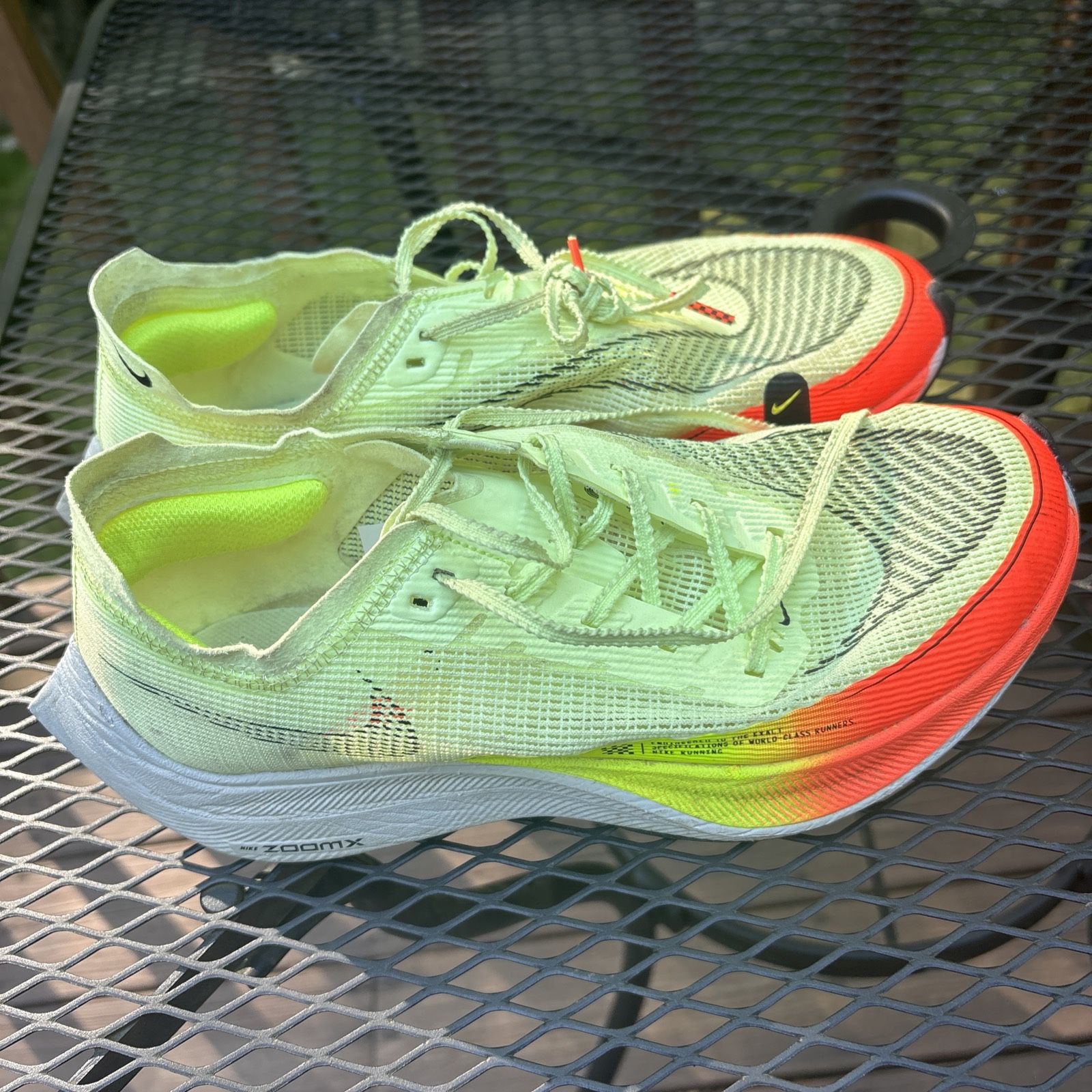 Nike Mens ZoomX Vaporfly Next% 2 'Fast Pack' CU4123-700 Size 7