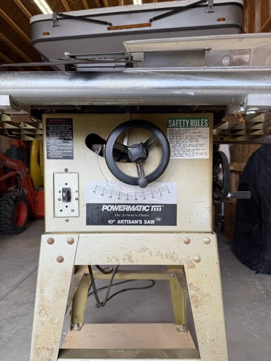 Powermatic 63 10" Artisan Table Saw With Vega Fence