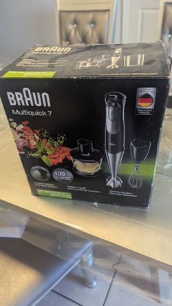 Braun MultiQuick 7 Smart-Speed Hand Blender  with Chopper and Whisk