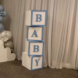 Baby Shower Baby Block Decor