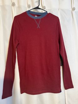 Men’s shirt burgundy color and blue size M brand Monument !🌺