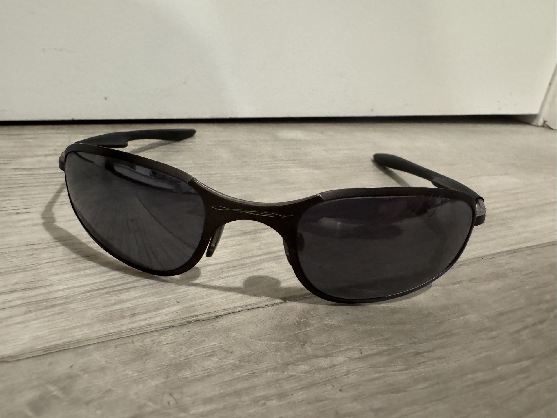 Vintage 90s Oakley A Wire 1.0 Matte Gunmetal Frame 1st Gen