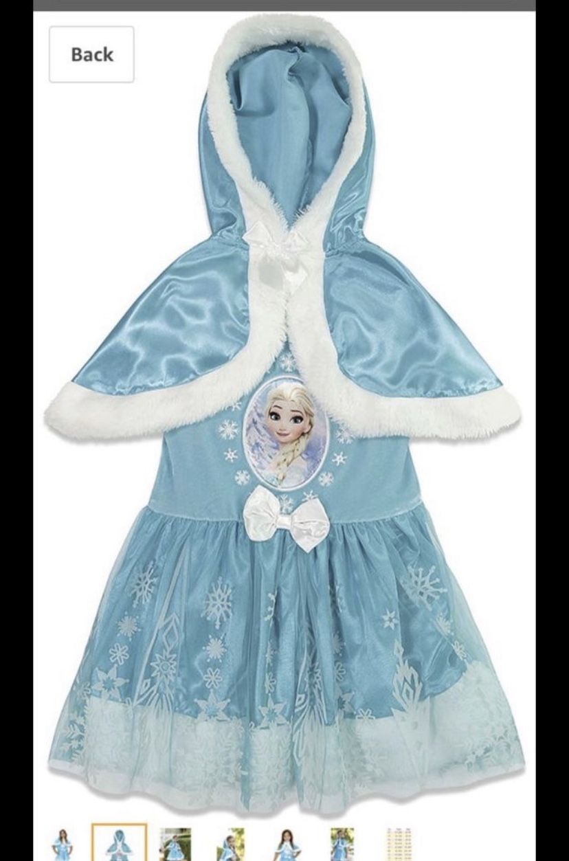 Disney Elsa dress with hooded cape