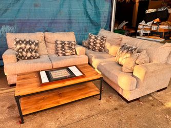 Sofa, loveseat, & coffee table - deal for all 3