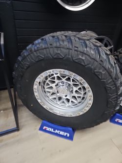 17x9 xm rims 6 lug 6x139 6x5.5 on new tires 35 1250 17