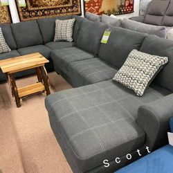 Ambee Slate Sectional Oversized Couch Brand New 
