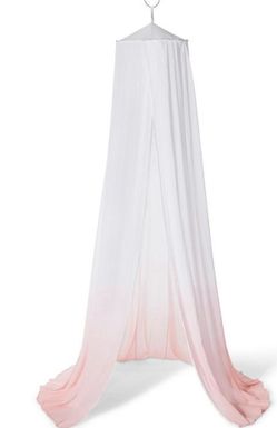 White to Pink Ombre Bed Canopy