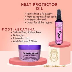 Post Keratina Or Heat Protection Oil
