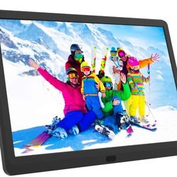 Atatat 10 Inch Digital Photo Frame with 1920x1080 IPS Screen, Digital Picture Frame with 1080P Video, Music, Slideshow, Adjustable Brightness, Auto Ro