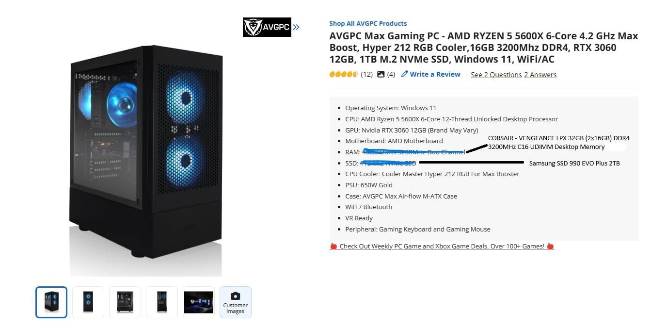 AVGPC Max Gaming PC