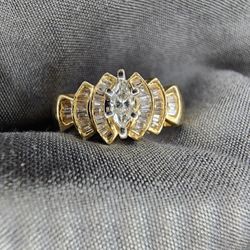 2 Gold and Diamond Rings