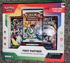 🔥POKÉMON FIRST PARTNER ILLUSTRATION COLLECTION (SERIES 1) – NEW SEALED 🔥