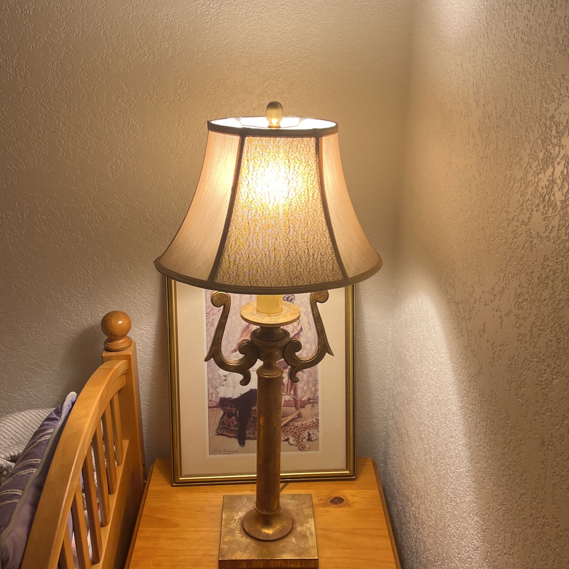 Vintage Metal Side Lamp 