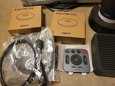 Logitech Rally Plus Video Conferencing Kit Speakers Mic Pods Camera (contact info removed)25

