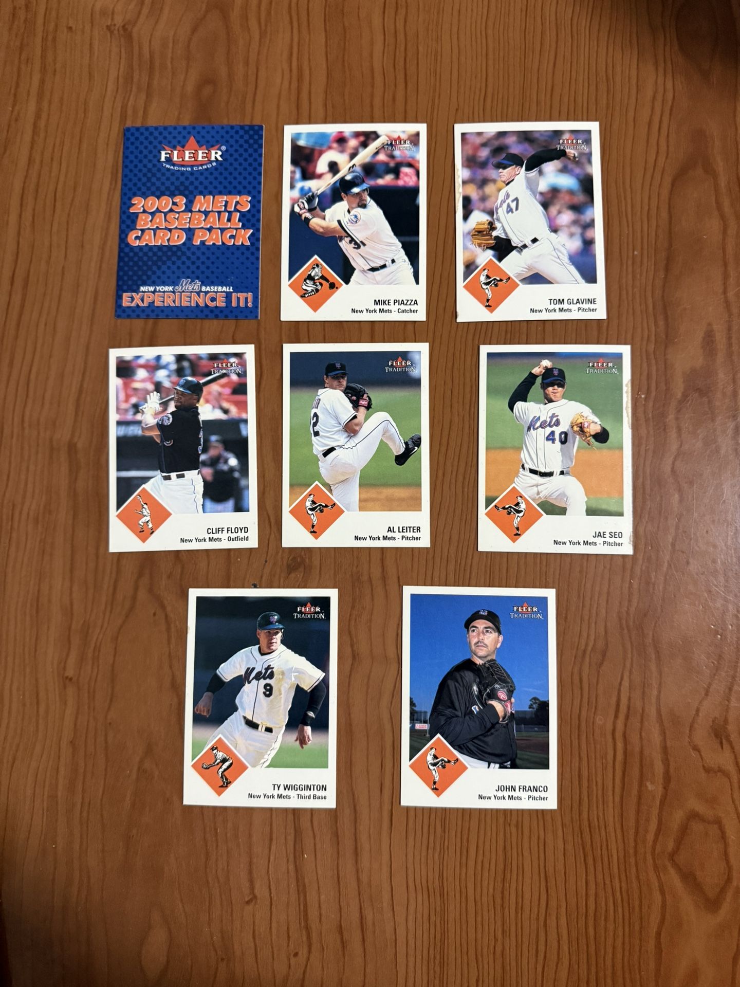 2003 Fleer New York Mets 7 Card Set Mike Piazza