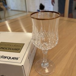 Crystal D’arques 6 Oz Wine Glasses 