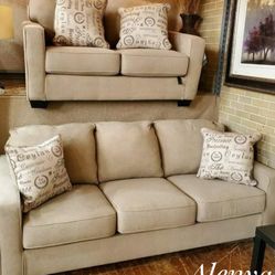 Ashley Furniture Beige Sofa and Loveseat Set ⚡No Needed Credit Check ⚡ $39 Down Payment with Financing
2134